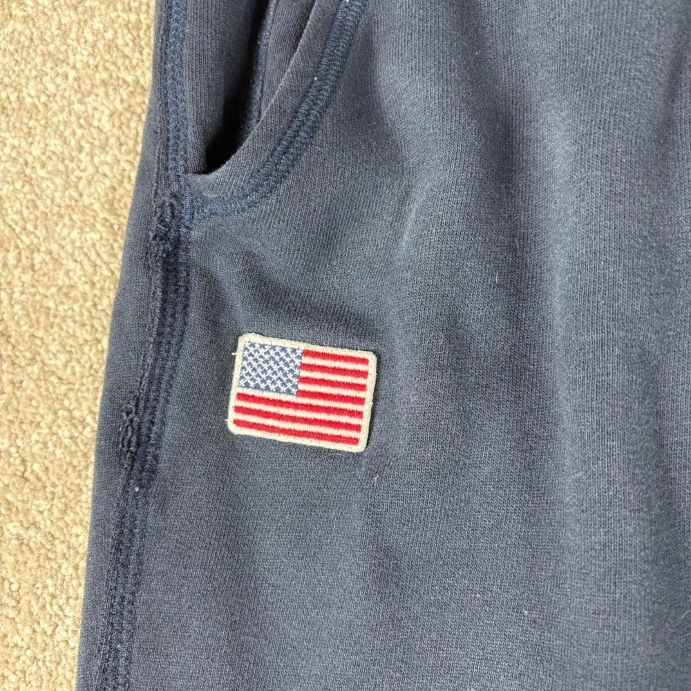 Abercrombie & Fitch Navy Blue 5th Avenue NYC Sweatpants XL American Flag Joggers - Picture 3 of 8